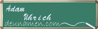 Adam Uhrich Visitenkarte